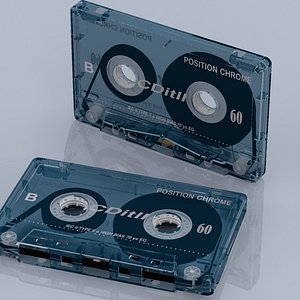 music cassette 3d model