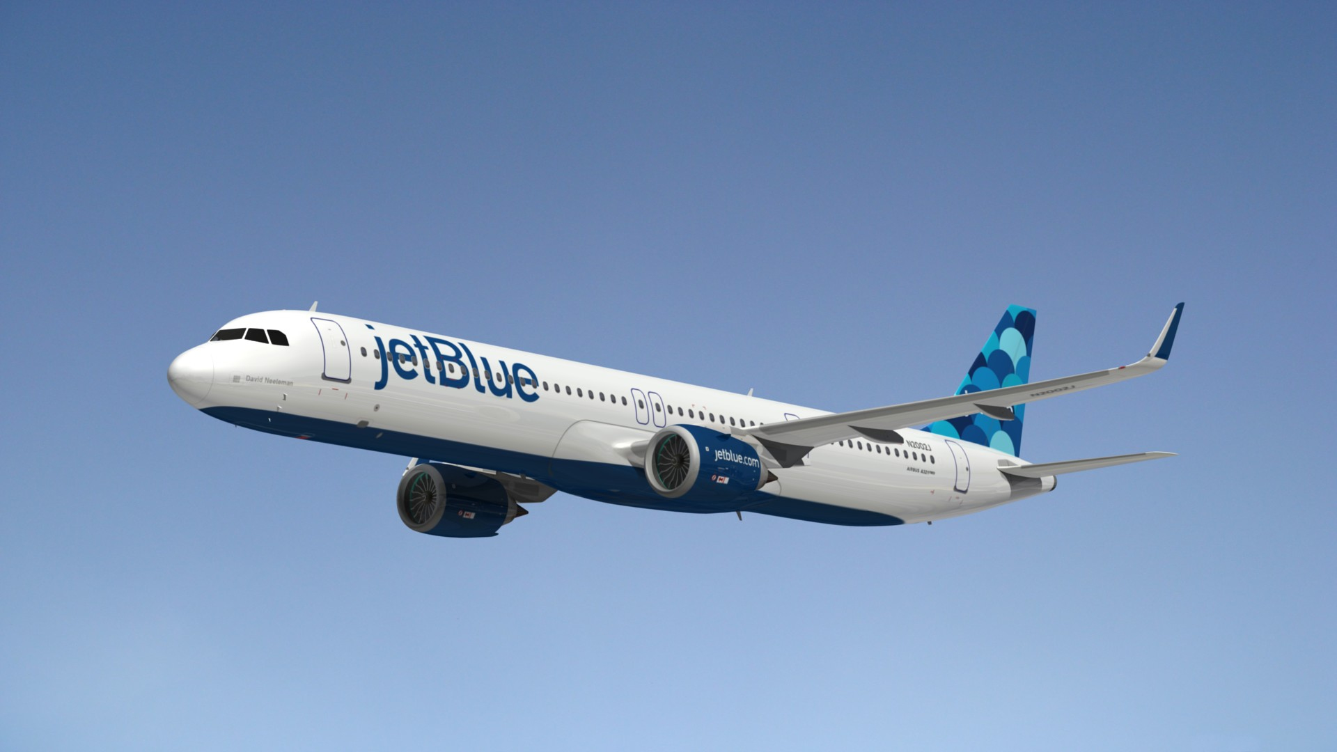 3D Model Airbus A321Neo Jetblue Airways - TurboSquid 1896614