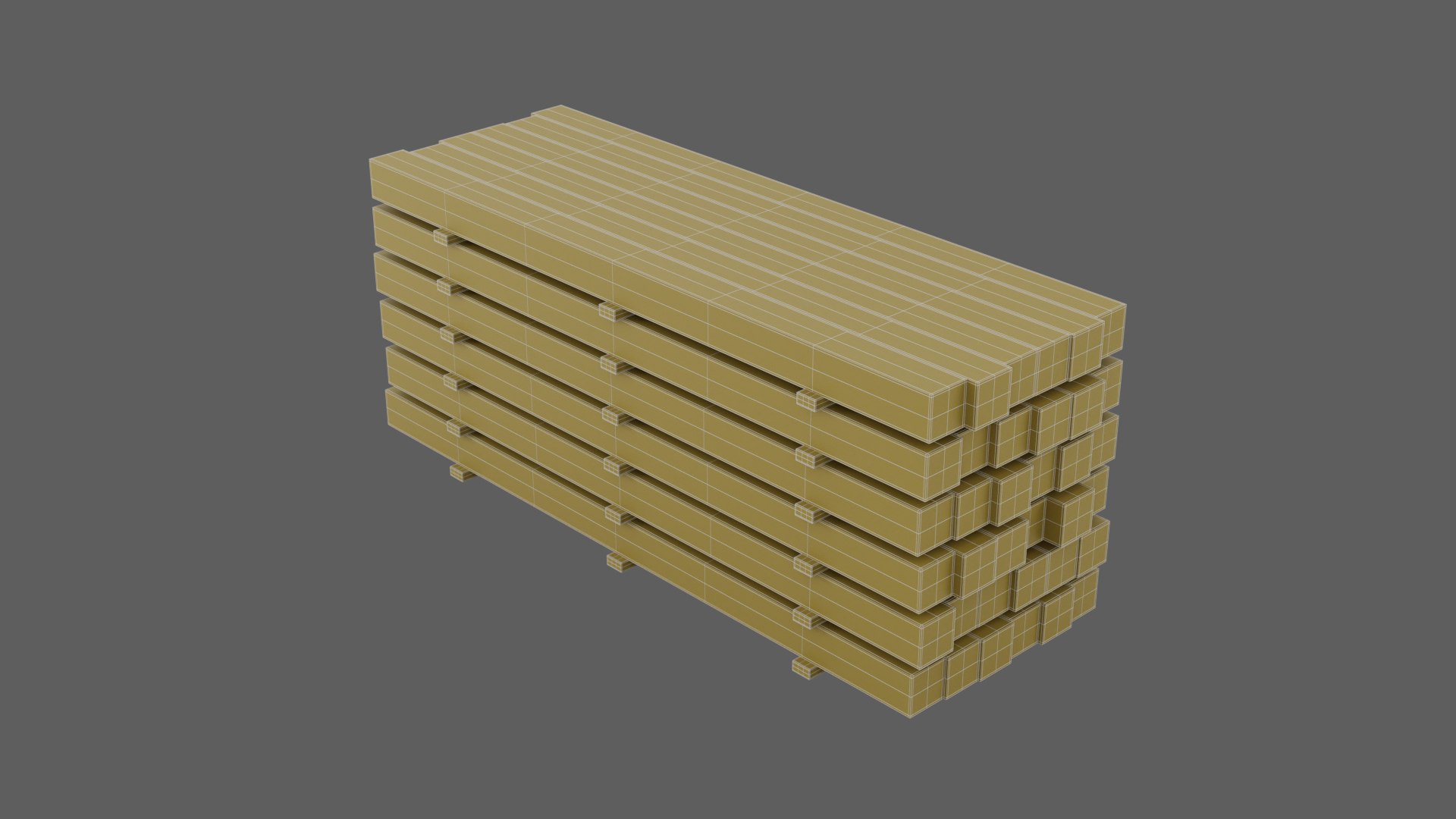3D Model Stack Of Concrete Columns - TurboSquid 2250604