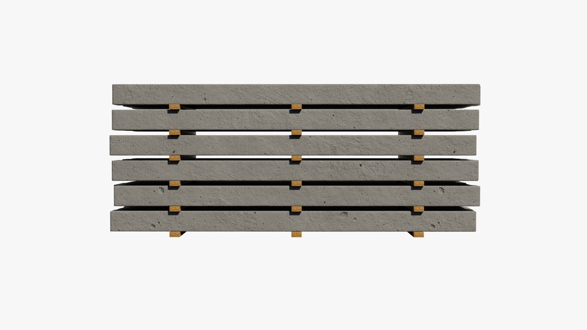 3D Model Stack Of Concrete Columns - TurboSquid 2250604
