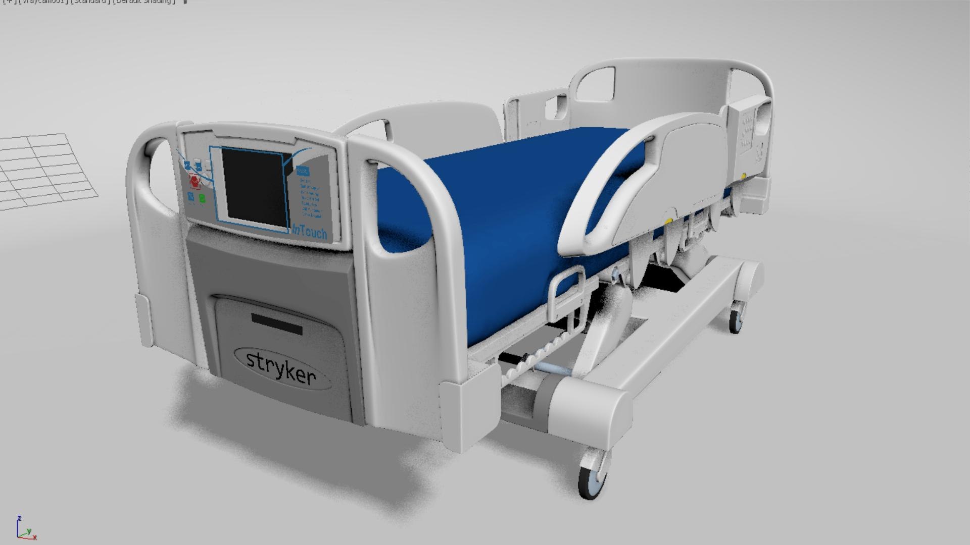 U3d_InTouch_Critical_Care_Bed_max2014 3D Model - TurboSquid 2201166