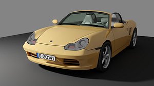 3D Sporcar yellow