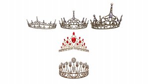 Queen Crowns 3D model