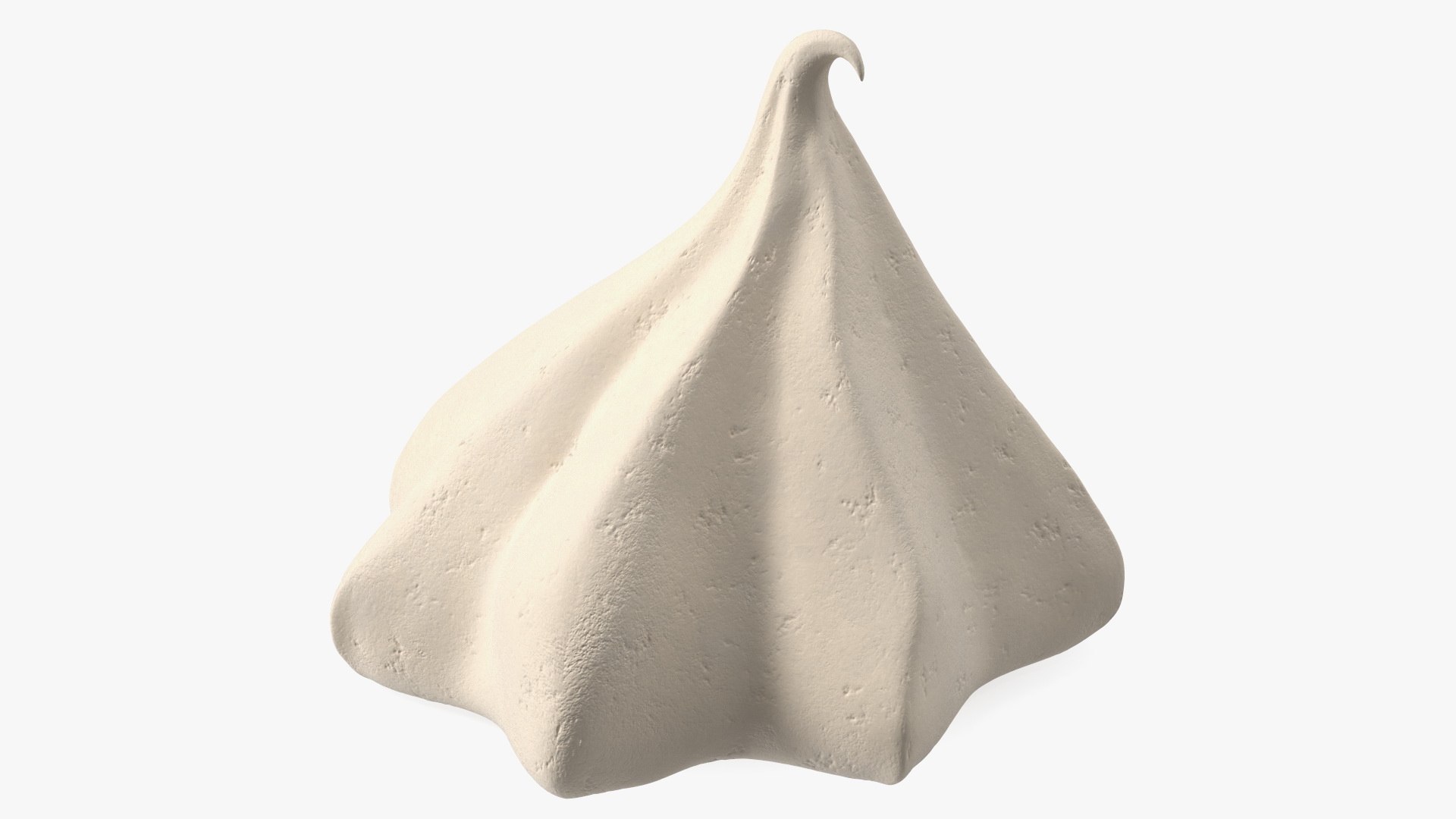 Meringue Small Cone Caramel 3D model preview