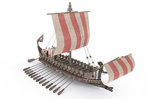 3D ancient ship model