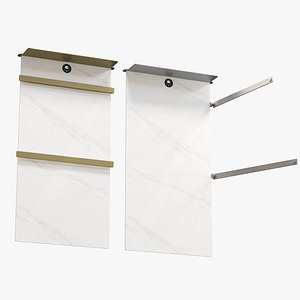 Heated towel rail WONZON WOGHAND STUTTGART WW A504W BG 3D