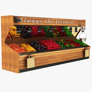 fruit vegatables display stand 3D