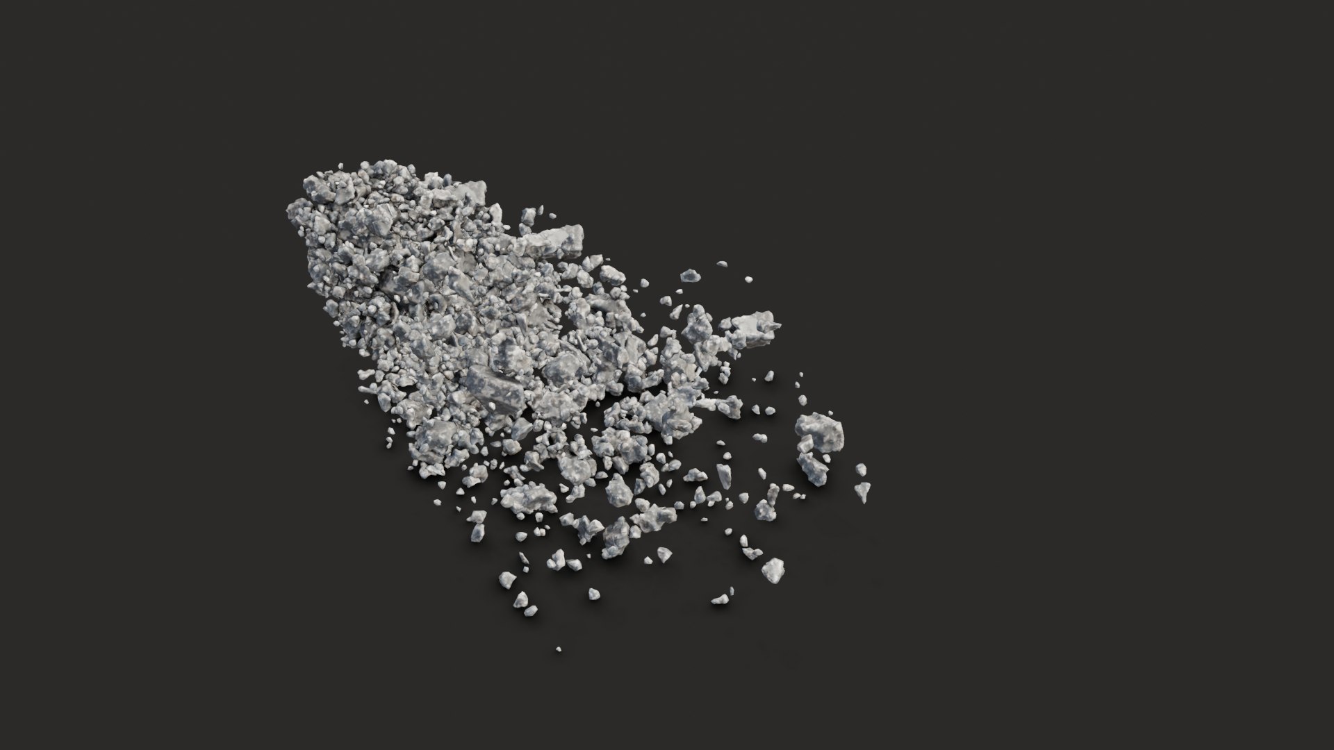 Animated Concrete Explode Front 3D Model TurboSquid 1776369