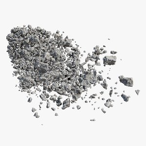 Animated Concrete Explode Front