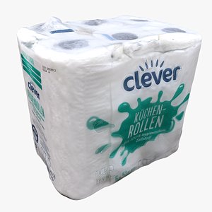 pack paper towel rolls 3D