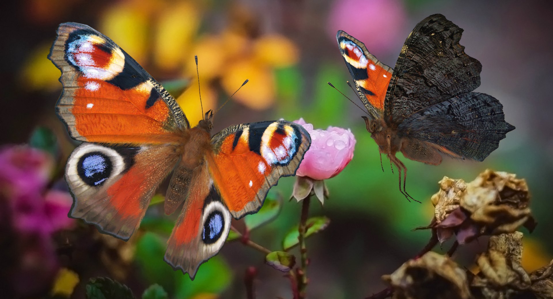 3D Peacock Butterfly Flying Pose - TurboSquid 1190647