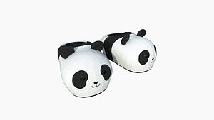 3D Slippers A01 Panda Bear - Costume Character Design model