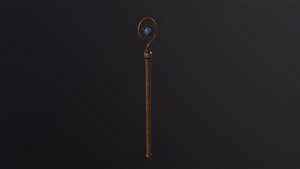 Medieval Staff 3D