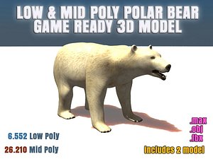 3ds max polar bear ready