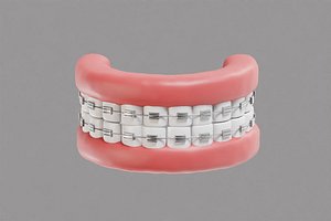 Teeth with Braces 3D