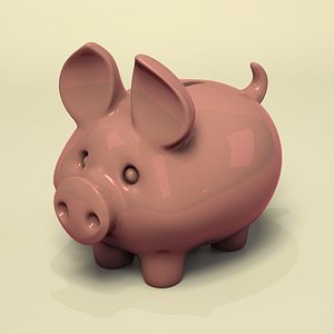 3D model piggy bank