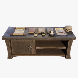 3D Wizard Alchemical Asset Pack - Maya - Unreal - PBR model