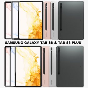 Samsung Galaxy Tab S8 and S8 Plus Collection model