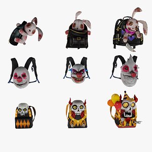 bag 9x Haunting Night Backpack Jester s Trick Murderous Amusement model