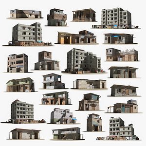 25 Slum Collection 3D model