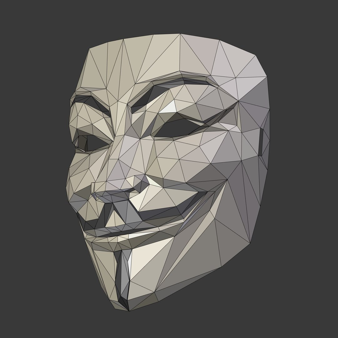 Anonymous Mask 3D - TurboSquid 1528975