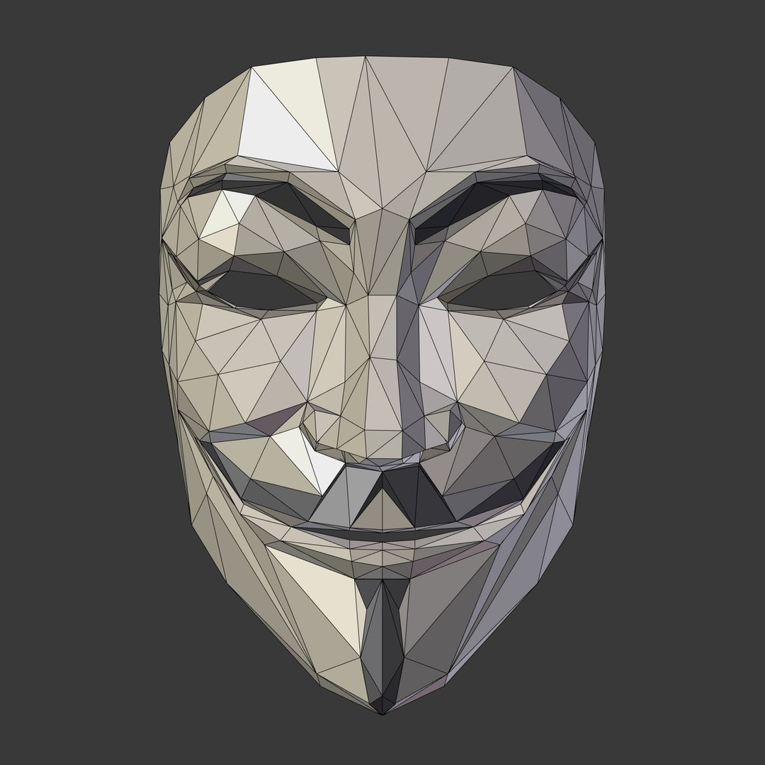 Anonymous Mask 3D - TurboSquid 1528975
