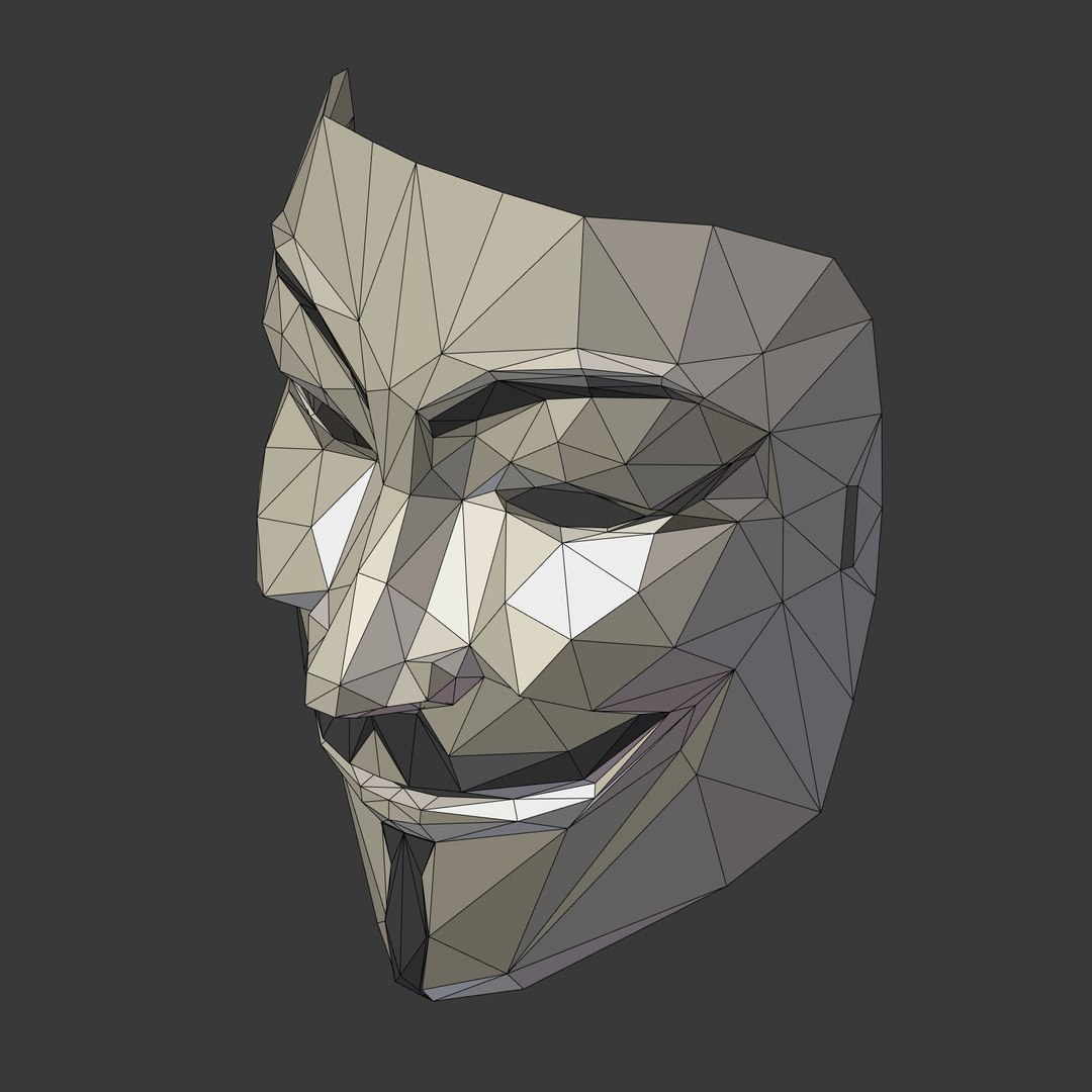 Anonymous Mask 3D - TurboSquid 1528975