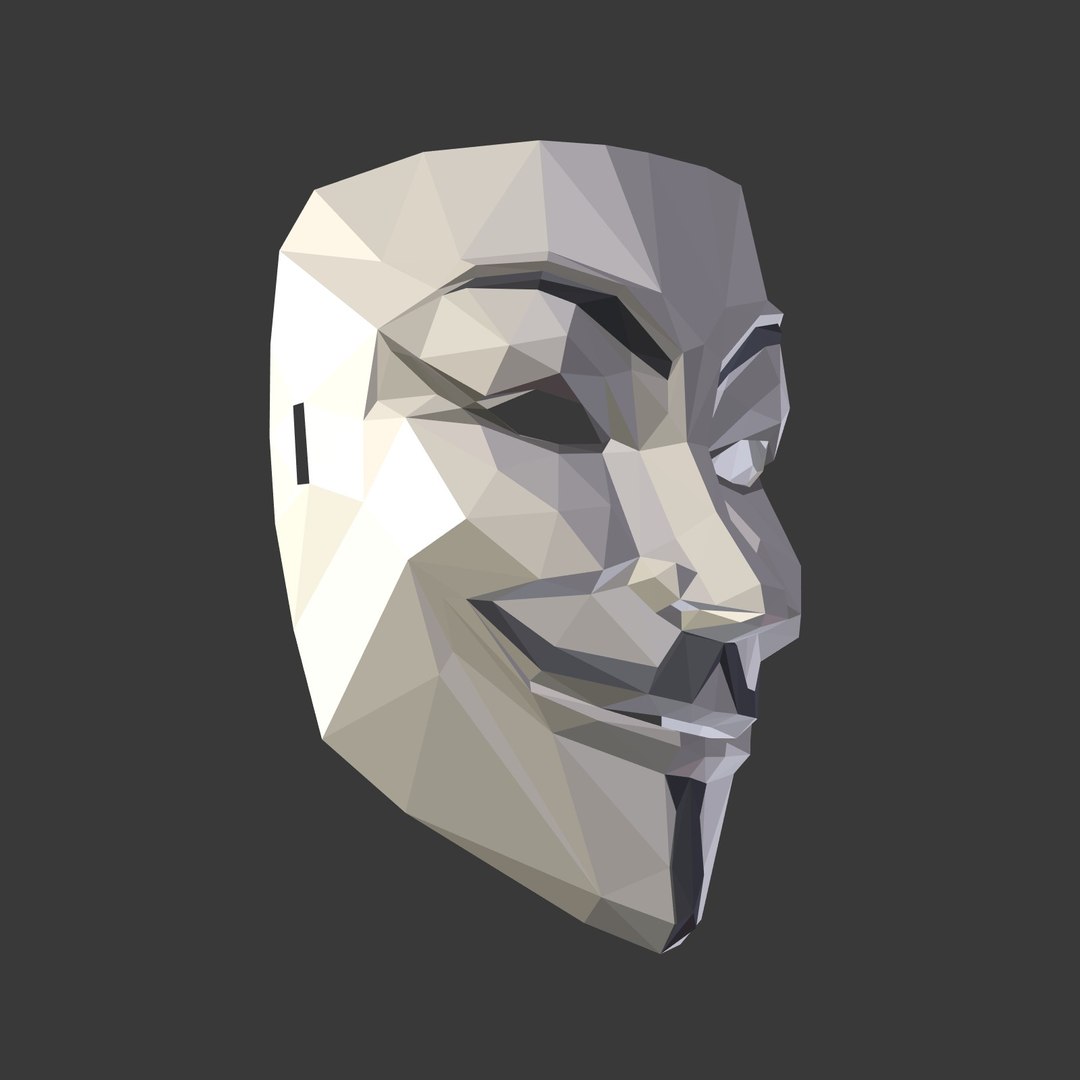 Anonymous Mask 3D - TurboSquid 1528975