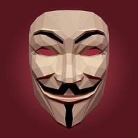 LowPoly Anonymous Mask