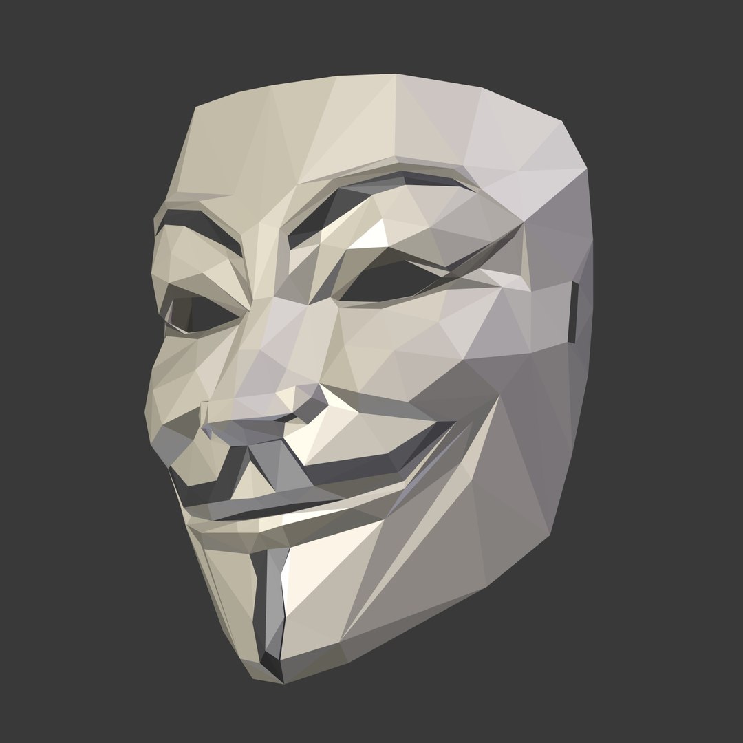Anonymous Mask 3D - TurboSquid 1528975