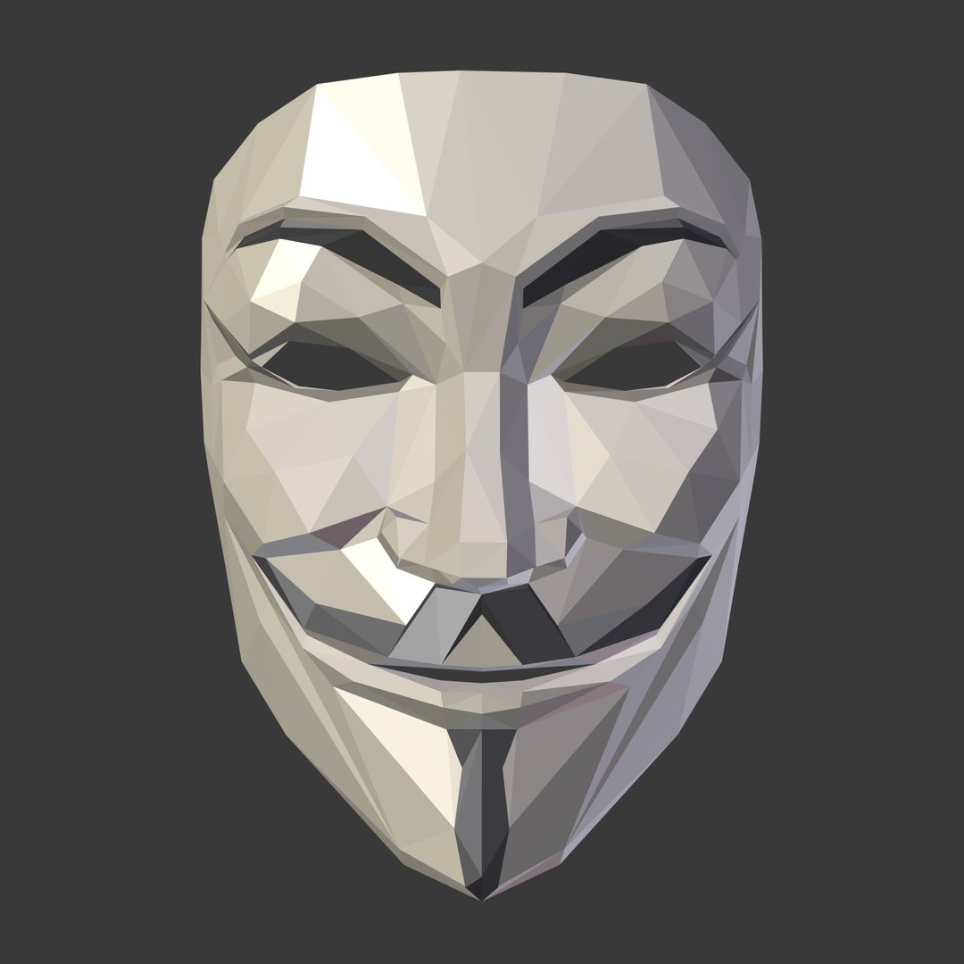 Anonymous Mask 3D - TurboSquid 1528975