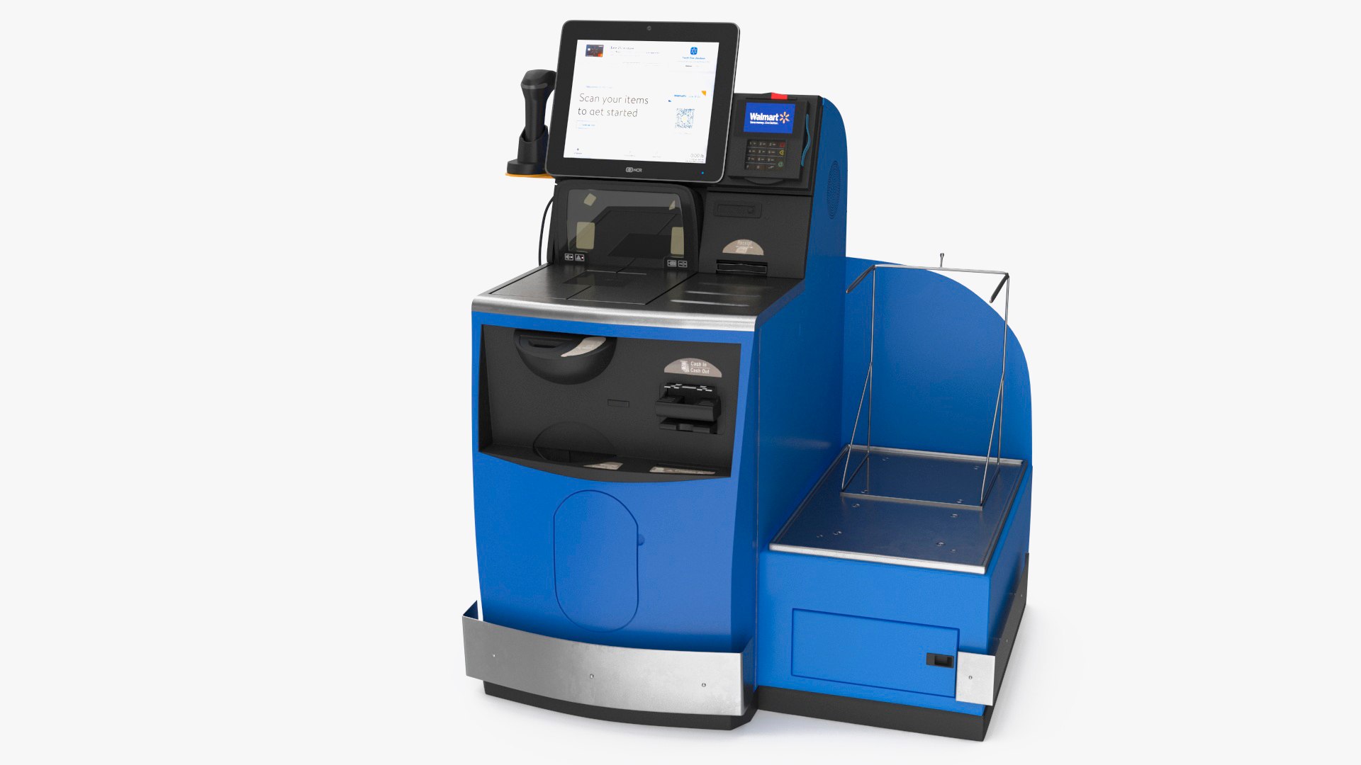Walmart Self Service Checkout Kiosk(1) 3D model preview