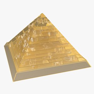 Pyramid Puzzle Yellow 3D model