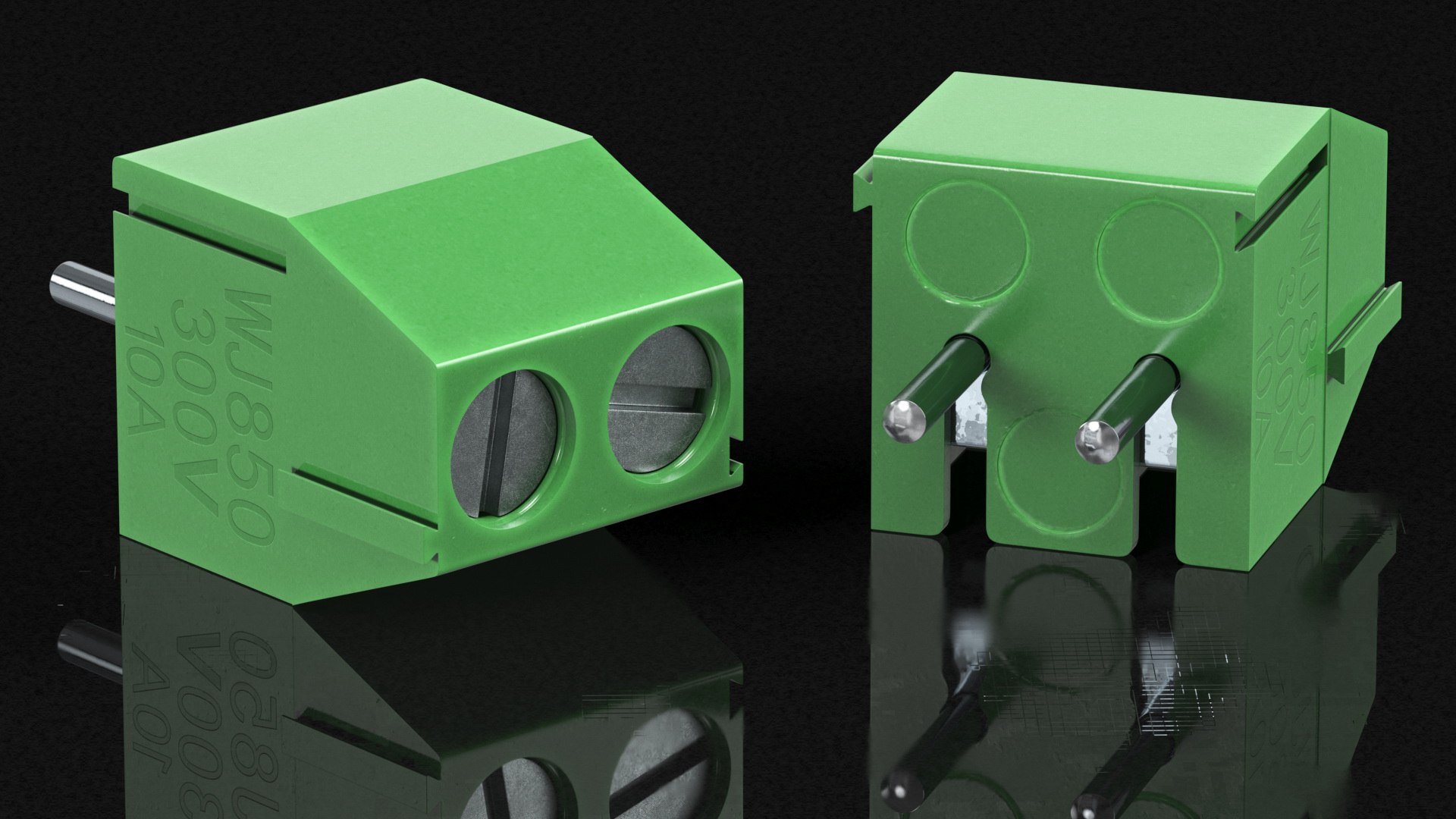Screwless Terminals Collection 3D Model TurboSquid 1958949