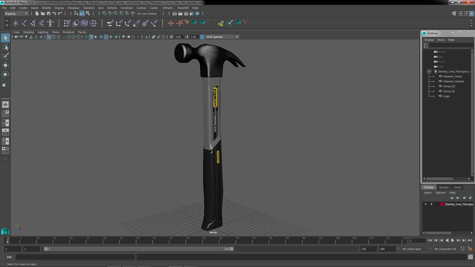 3D Stanley Grey Fiberglass Curve Claw https://p.turbosquid.com/ts-thumb/6k/4CapJx/qh/stanleygreyfiberglasscurveclawvray3dmodel024/jpg/1699051938/1920x1080/fit_q87/2dcdc3c56f2d559735312c8e20fb2e40f7a294ee/stanleygreyfiberglasscurveclawvray3dmodel024.jpg