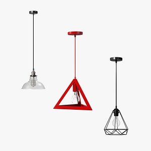 3D model Modern Ceiling Lights Collection