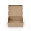 Caja de zapatos abierta marrón
