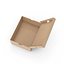 Caja de zapatos abierta marrón