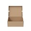 Caja de zapatos abierta marrón