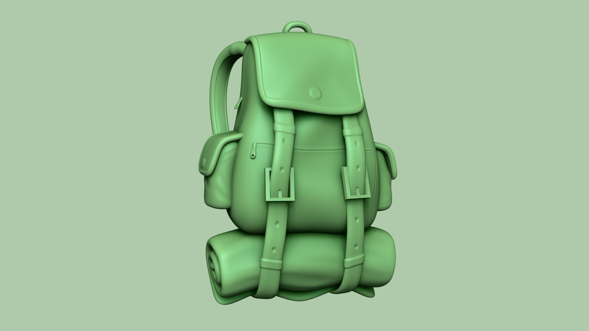 3D backpack - blue character - TurboSquid 1646443