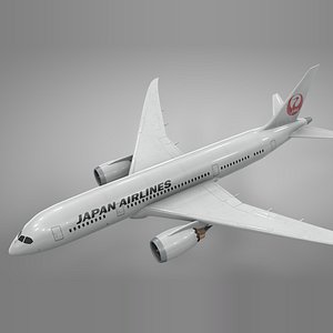 boeing 787 dreamliner japan 3D model