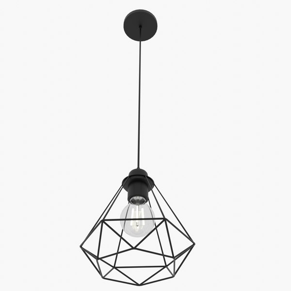 Diamond Shape Hanging Light 3d Model - Turbosquid 2010940