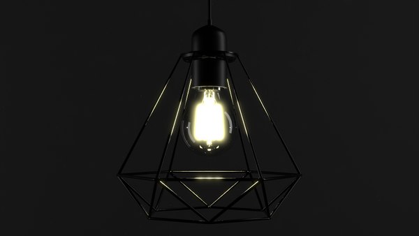 Diamond Shape Hanging Light 3D model - TurboSquid 2010940