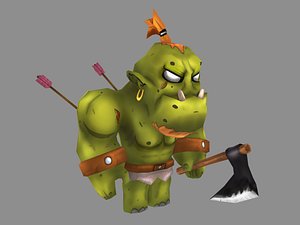 fantasy character orc model