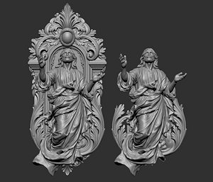 3D sculpture depicts the Ascension of Jesus Christ