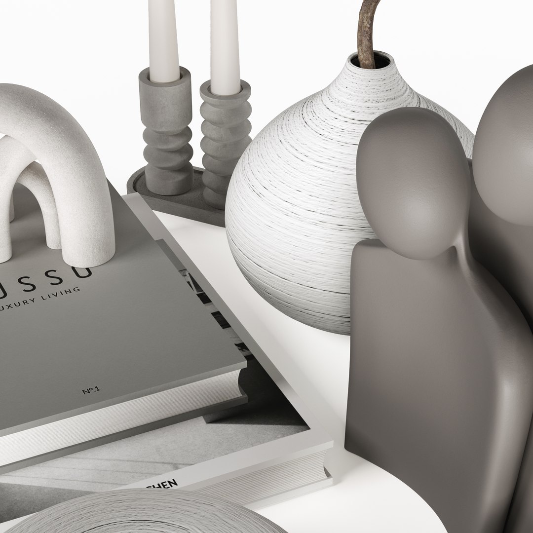 3D Decorative Set 01 - TurboSquid 2238278