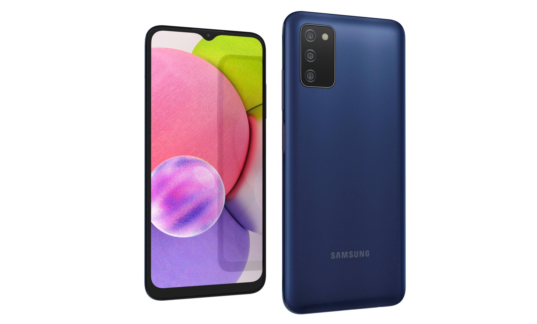 Samsung Galaxy A03s Blue Model - TurboSquid 1786716