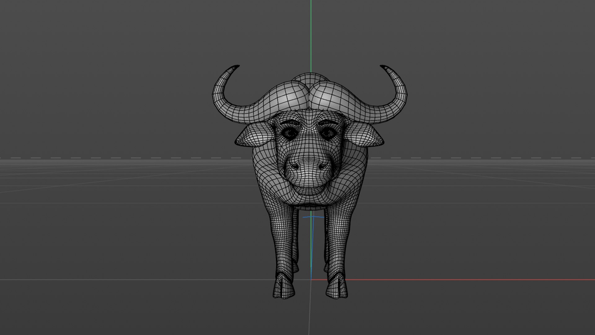 Cartoon Buffalo Rigged 3D Model - TurboSquid 2017388