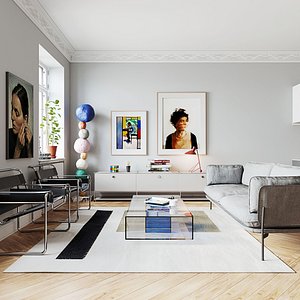 G9-Modern Aprartment  Interior Scene Rendered By Corona model