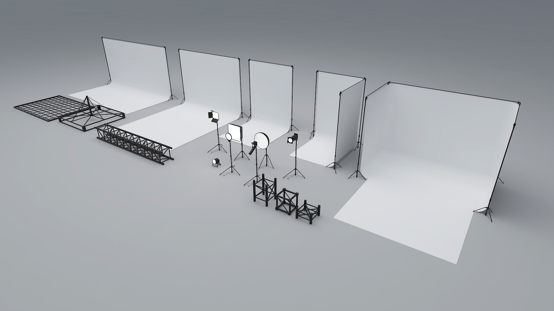 3D Photo Studio Props and Lighting Equipment Pack https://p.turbosquid.com/ts-thumb/6k/Q8xedG/7I/2/jpg/1792241188/1920x1080/fit_q87/27b23c099bca1bb314ebb81557fc0d8607679701/2.jpg